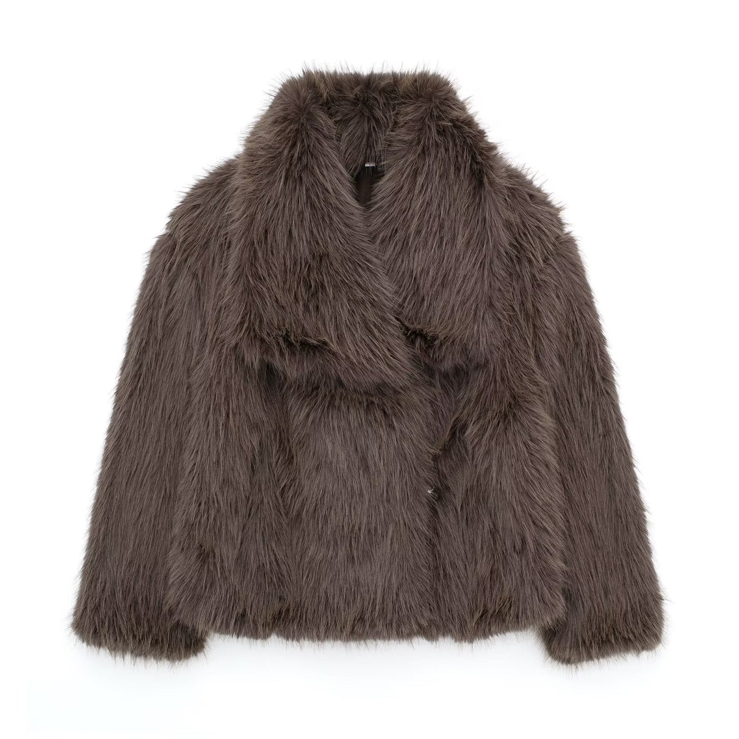 Winter Plush Coat Fizzle Fashion Thicken Lapel Outwear (Copy) - fizzle