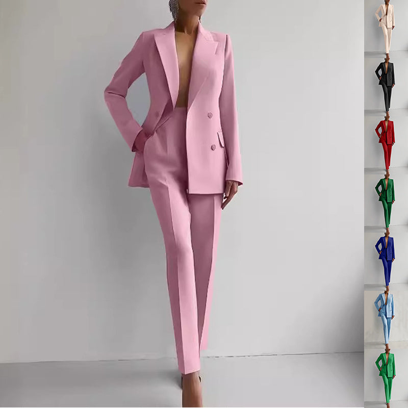 Casual Suits Fashion Long Sleeve Single-breasted Women's Business Suits