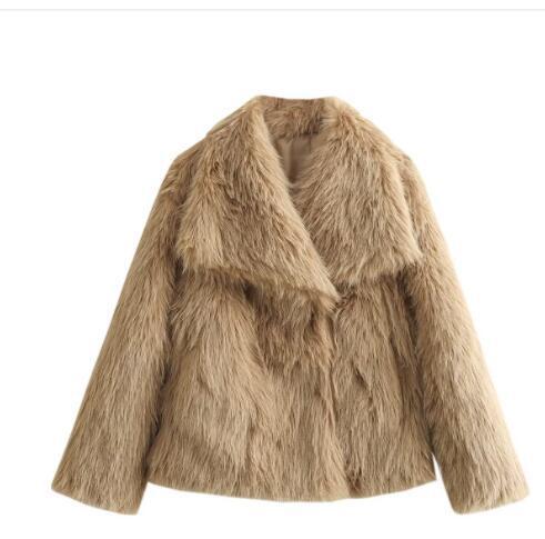 Winter Plush Coat Fizzle Fashion Thicken Lapel Outwear (Copy) - fizzle