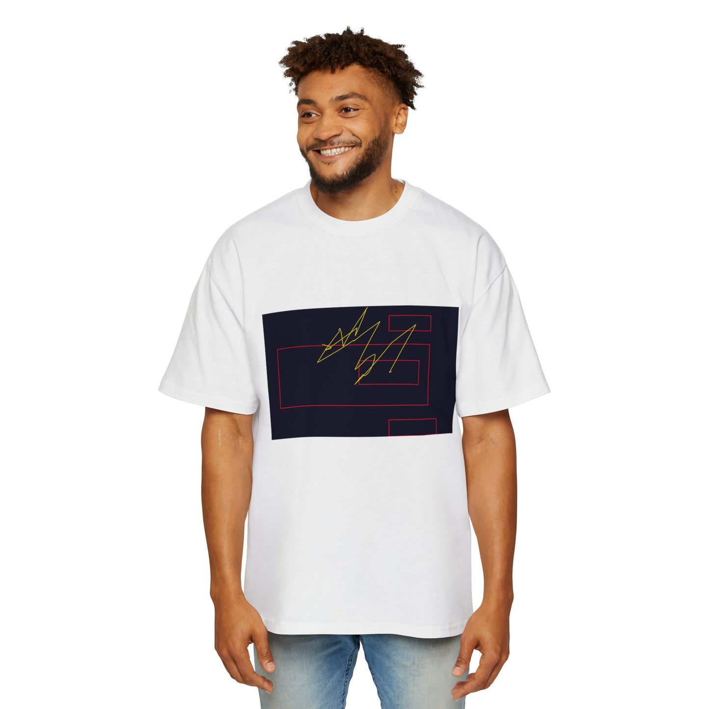 Men's Heavy Oversized Tee - fizzle