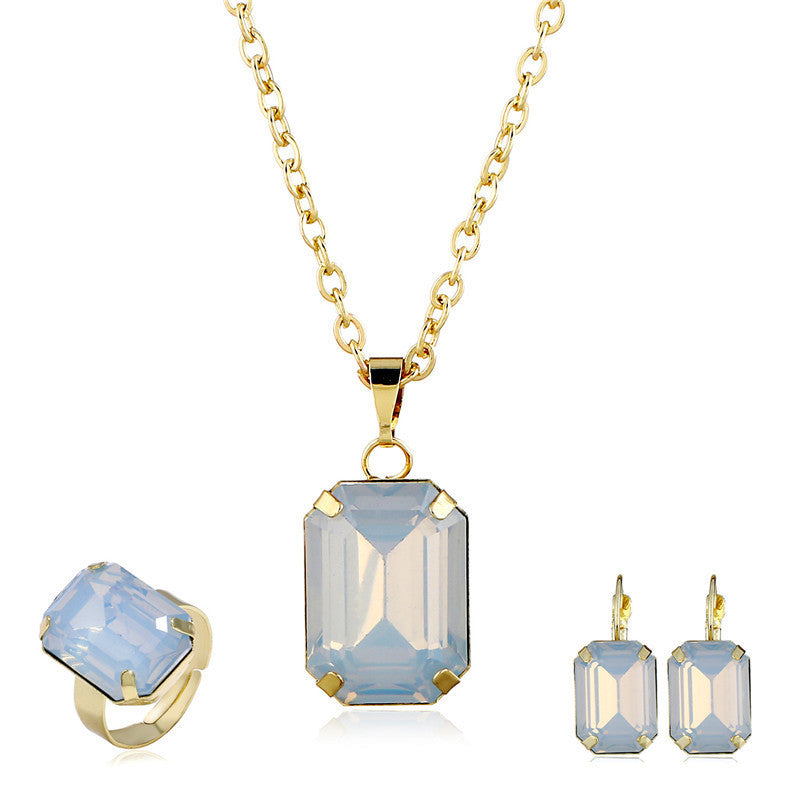 Bridal jewelry European and American jewelry set - fizzle