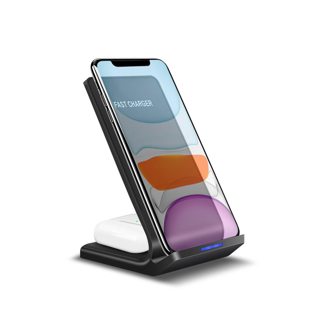Wireless smart vertical mobile phone charger fast charge suitable for mobile phones - fizzle
