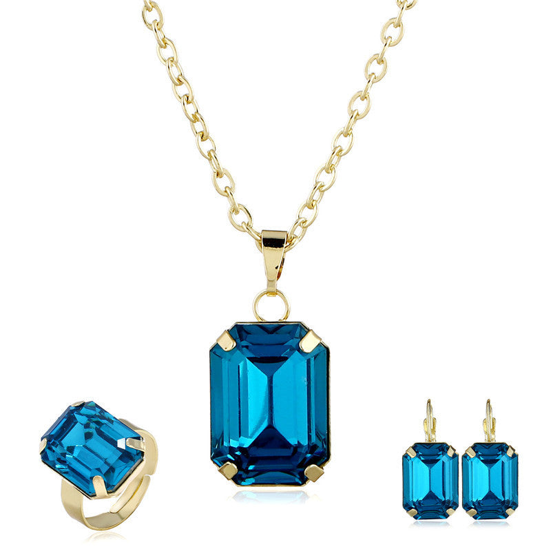 Bridal jewelry European and American jewelry set - fizzle