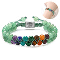 6mm 7 Chakra Good Karma Bracelet .Healing Crystal Natural Gemstone Bracelets .