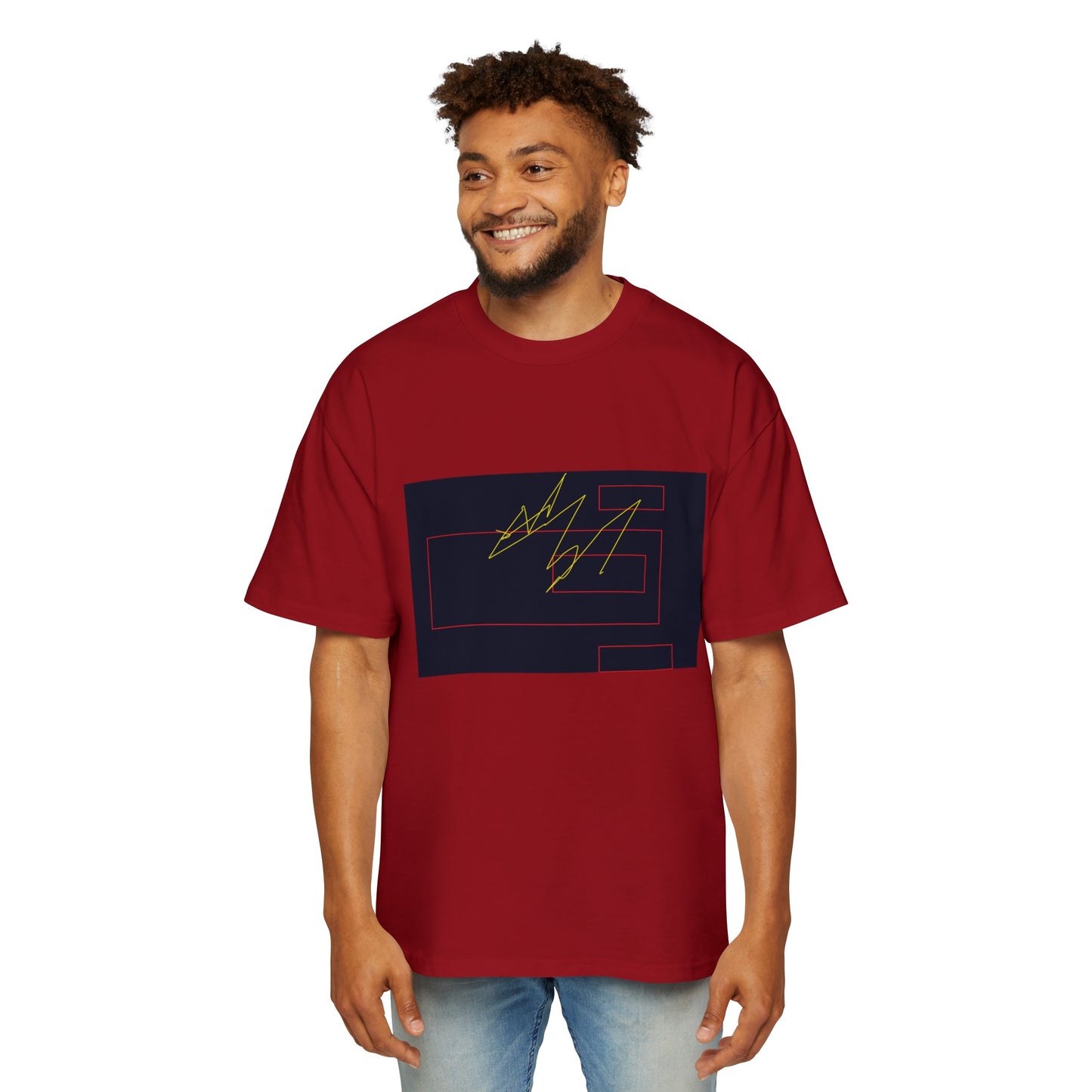 Men's Heavy Oversized Tee - fizzle