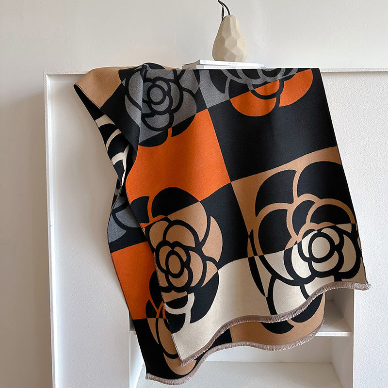 Dual-use Warm Scarf Women's Winter Cloak - fizzle