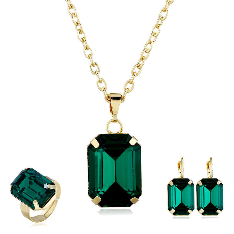 Bridal jewelry European and American jewelry set - fizzle