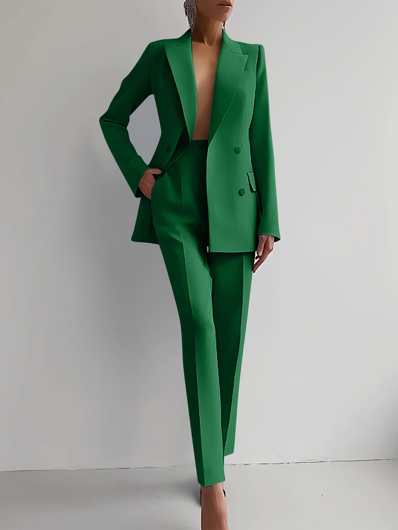 Casual Suits Fashion Long Sleeve Single-breasted Women's Business Suits - fizzle