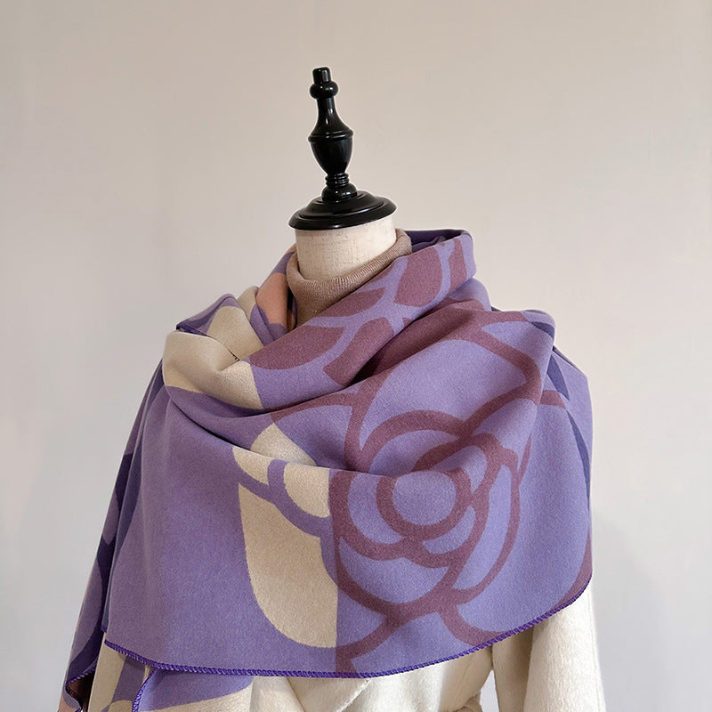 Dual-use Warm Scarf Women's Winter Cloak - fizzle