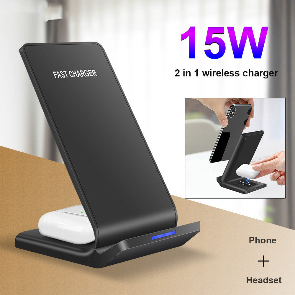 Wireless smart vertical mobile phone charger fast charge suitable for mobile phones - fizzle
