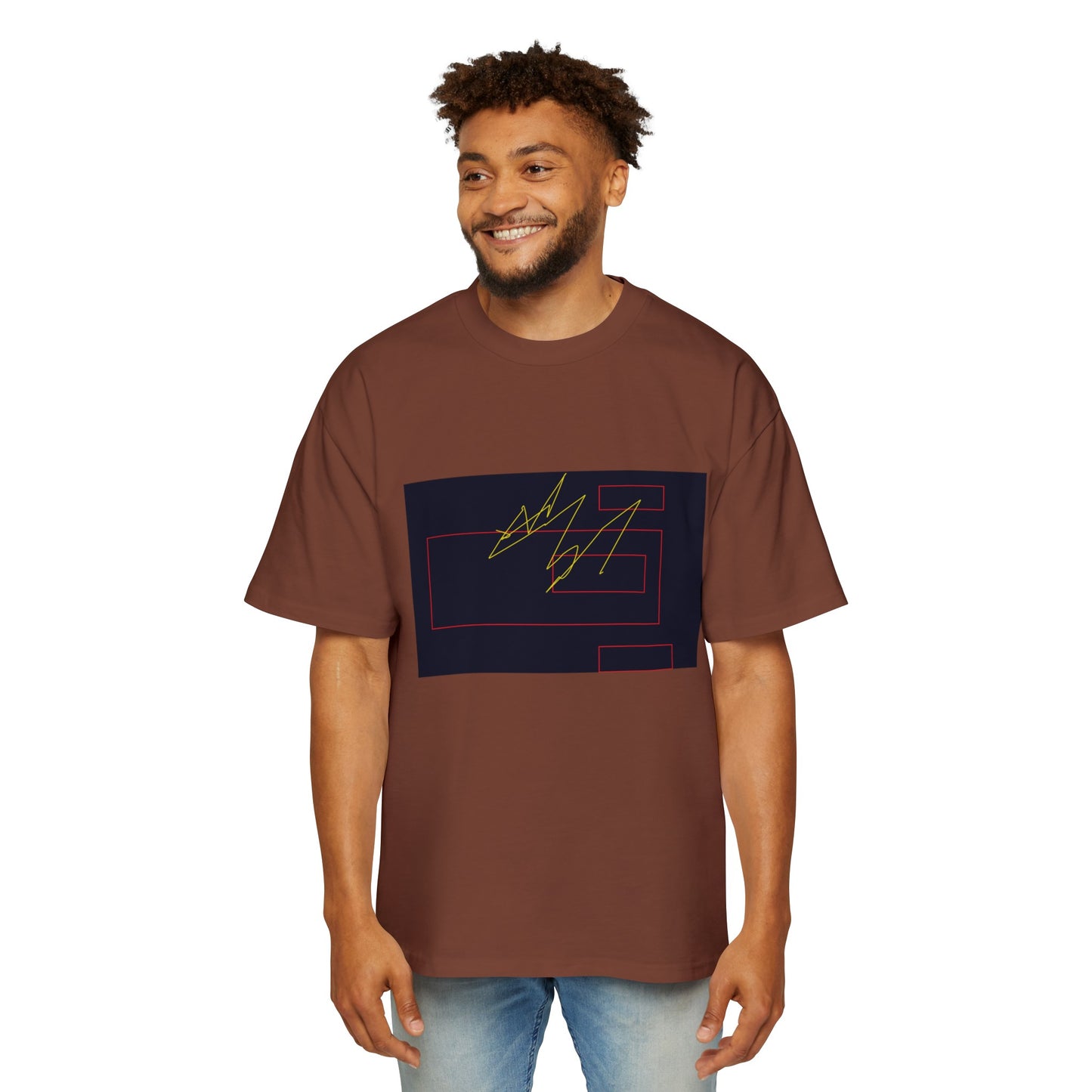 Men's Heavy Oversized Tee - fizzle