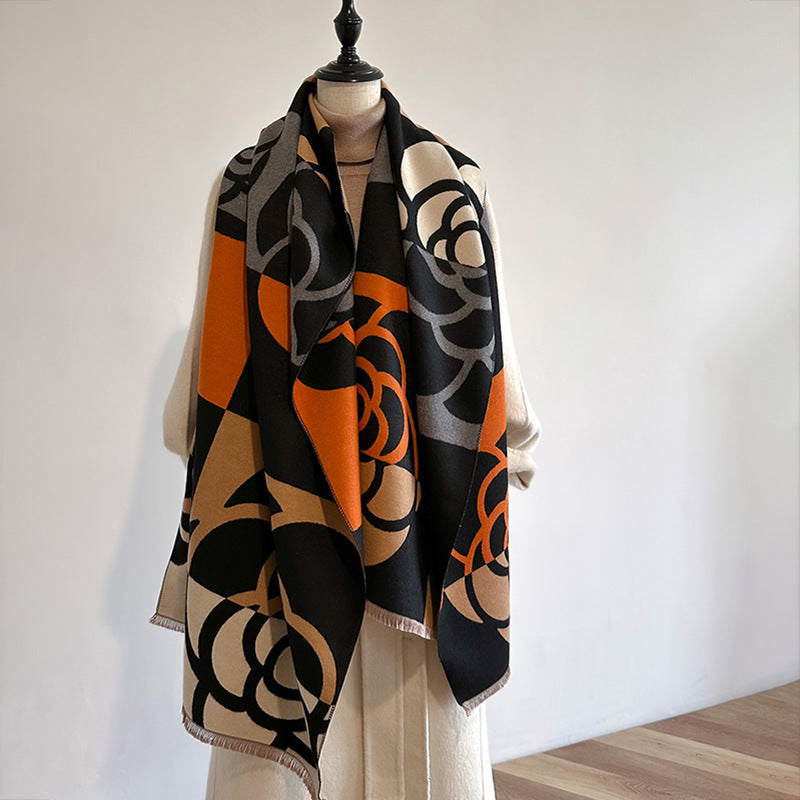 Dual-use Warm Scarf Women's Winter Cloak - fizzle