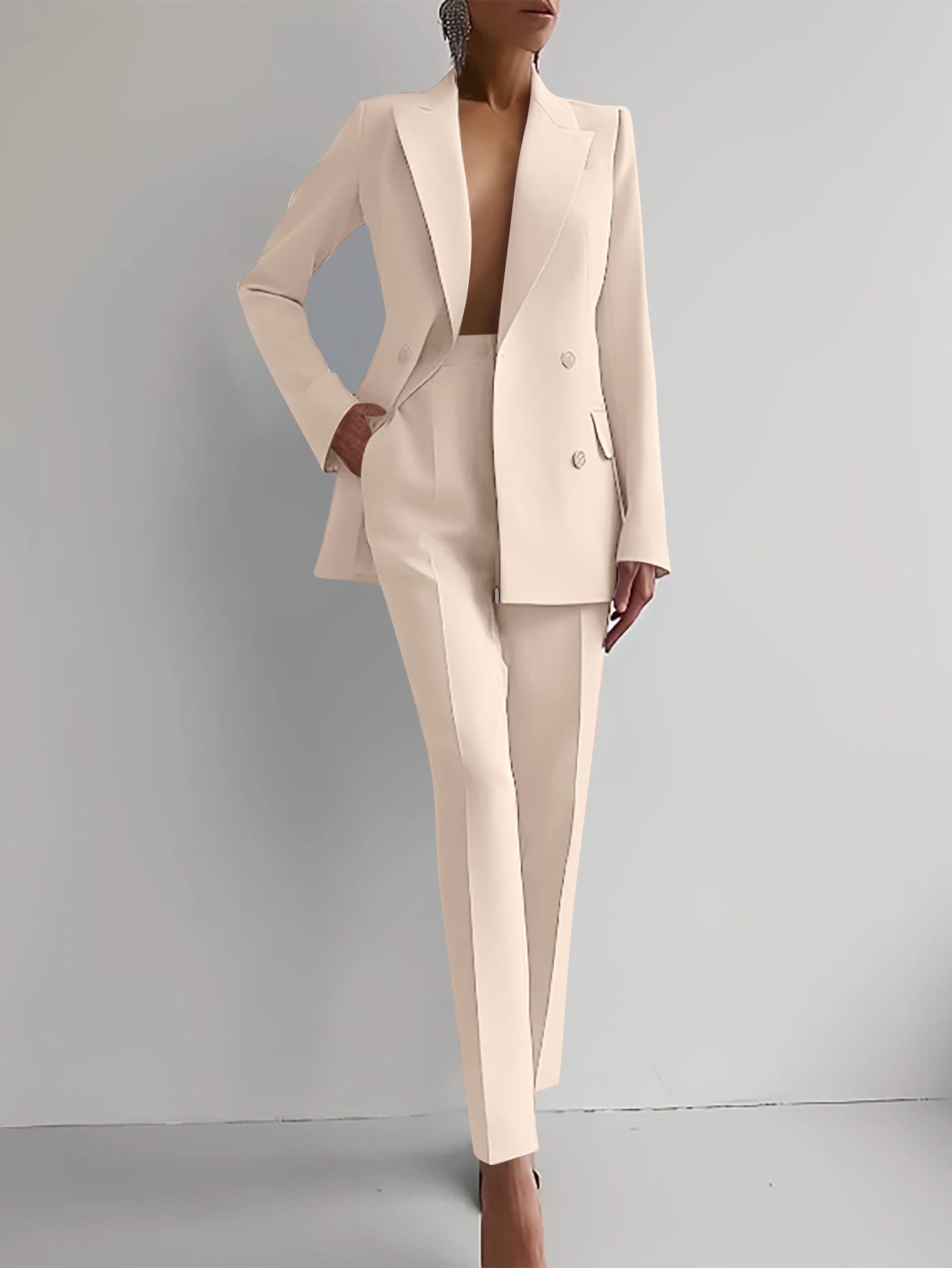 Casual Suits Fashion Long Sleeve Single-breasted Women's Business Suits - fizzle