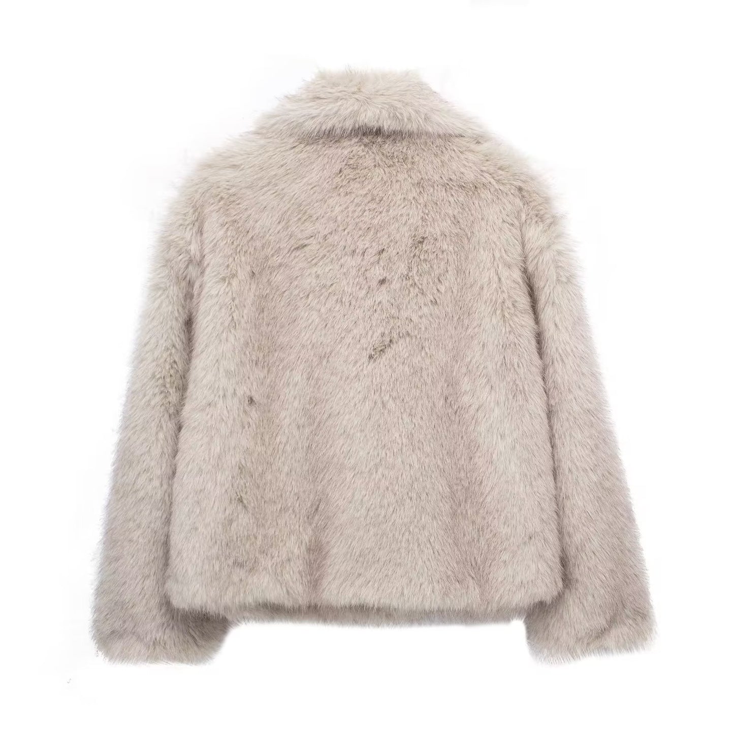 Winter Plush Coat Fizzle Fashion Thicken Lapel Outwear (Copy) - fizzle
