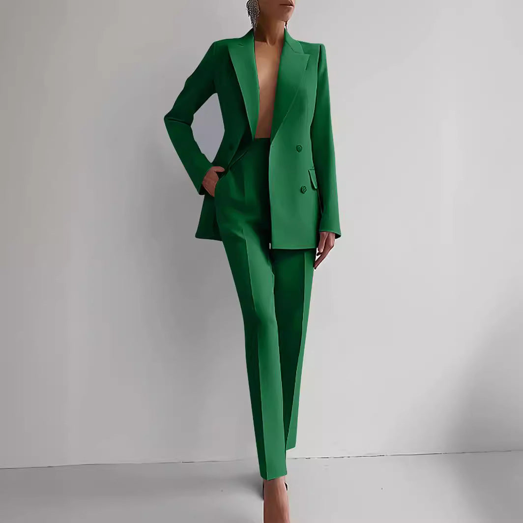 Casual Suits Fashion Long Sleeve Single-breasted Women's Business Suits - fizzle
