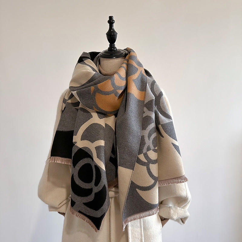 Dual-use Warm Scarf Women's Winter Cloak - fizzle