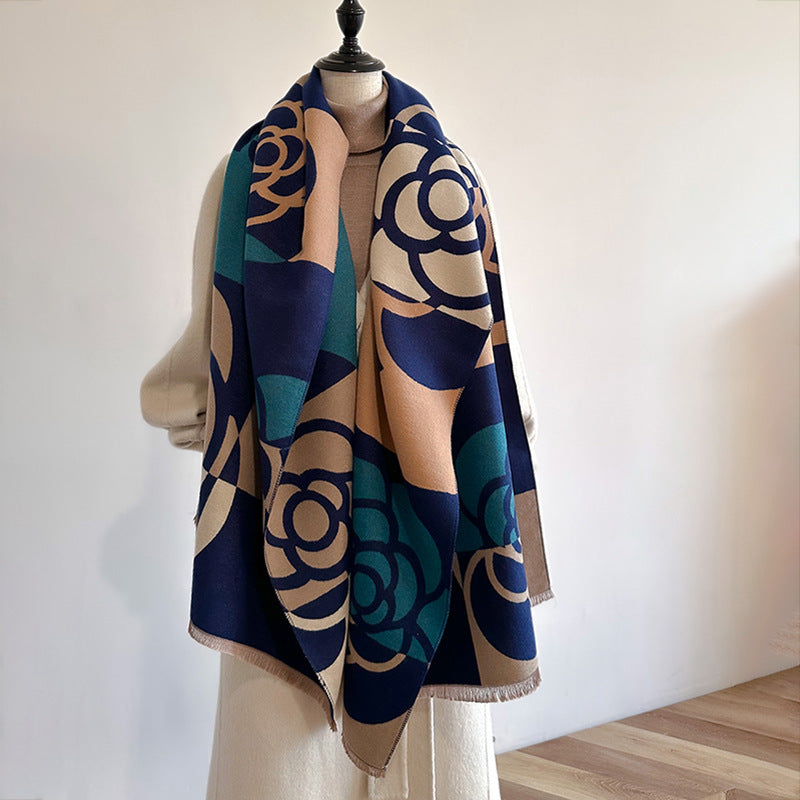 Dual-use Warm Scarf Women's Winter Cloak - fizzle