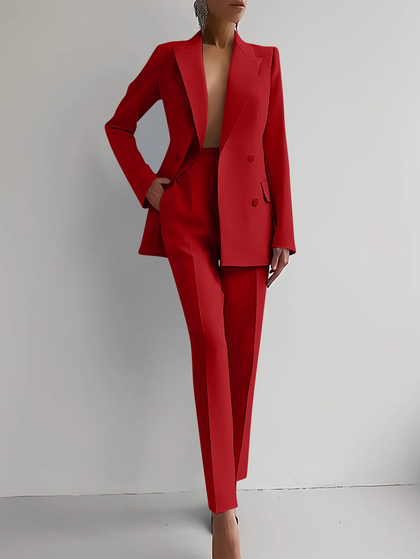 Casual Suits Fashion Long Sleeve Single-breasted Women's Business Suits - fizzle