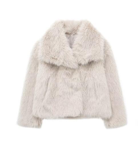 Winter Plush Coat Fizzle Fashion Thicken Lapel Outwear (Copy) - fizzle