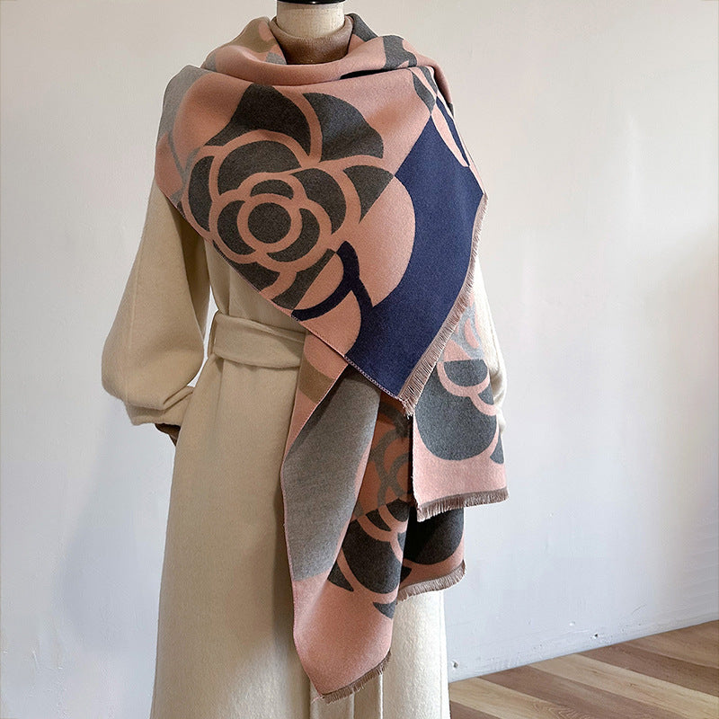 Dual-use Warm Scarf Women's Winter Cloak - fizzle