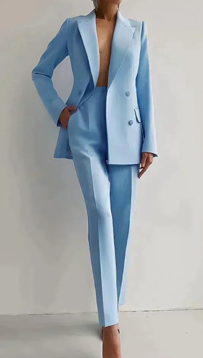 Casual Suits Fashion Long Sleeve Single-breasted Women's Business Suits - fizzle