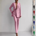 Casual Suits Fashion Long Sleeve Single-breasted  Women's Business Suits