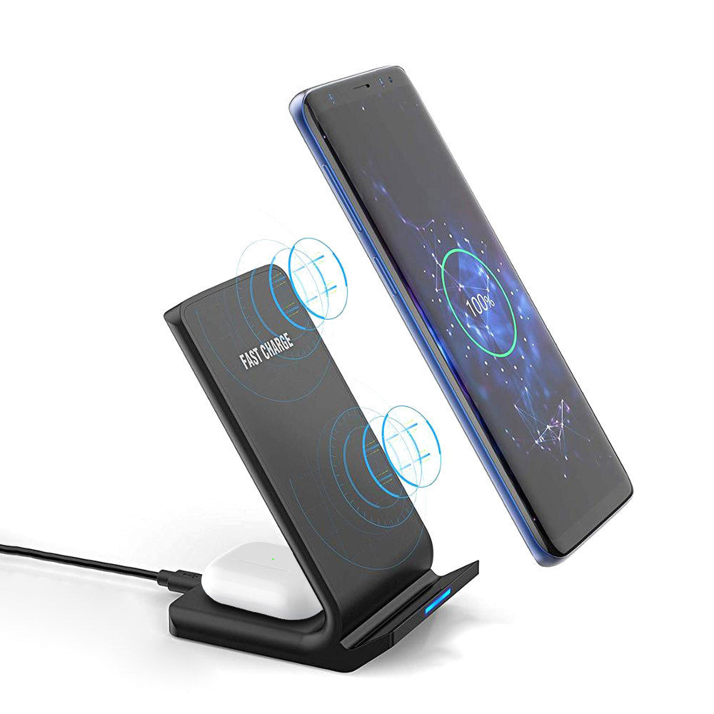 Wireless smart vertical mobile phone charger fast charge suitable for mobile phones - fizzle