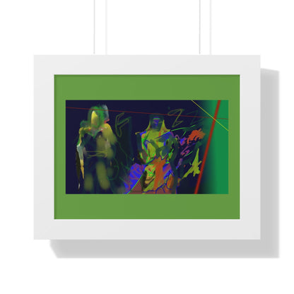 Vibrant Framed Horizontal Poster - Abstract Art for Modern Decor - fizzle