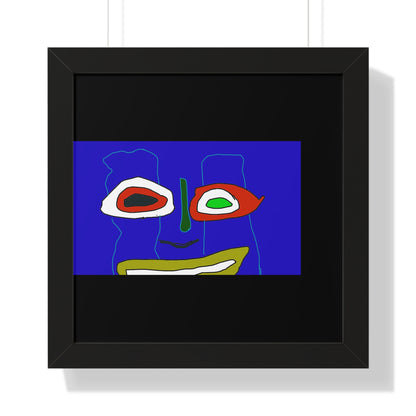 Vibrant Abstract Art Framed Poster - Modern Wall Decor for Home and Office - fizzle