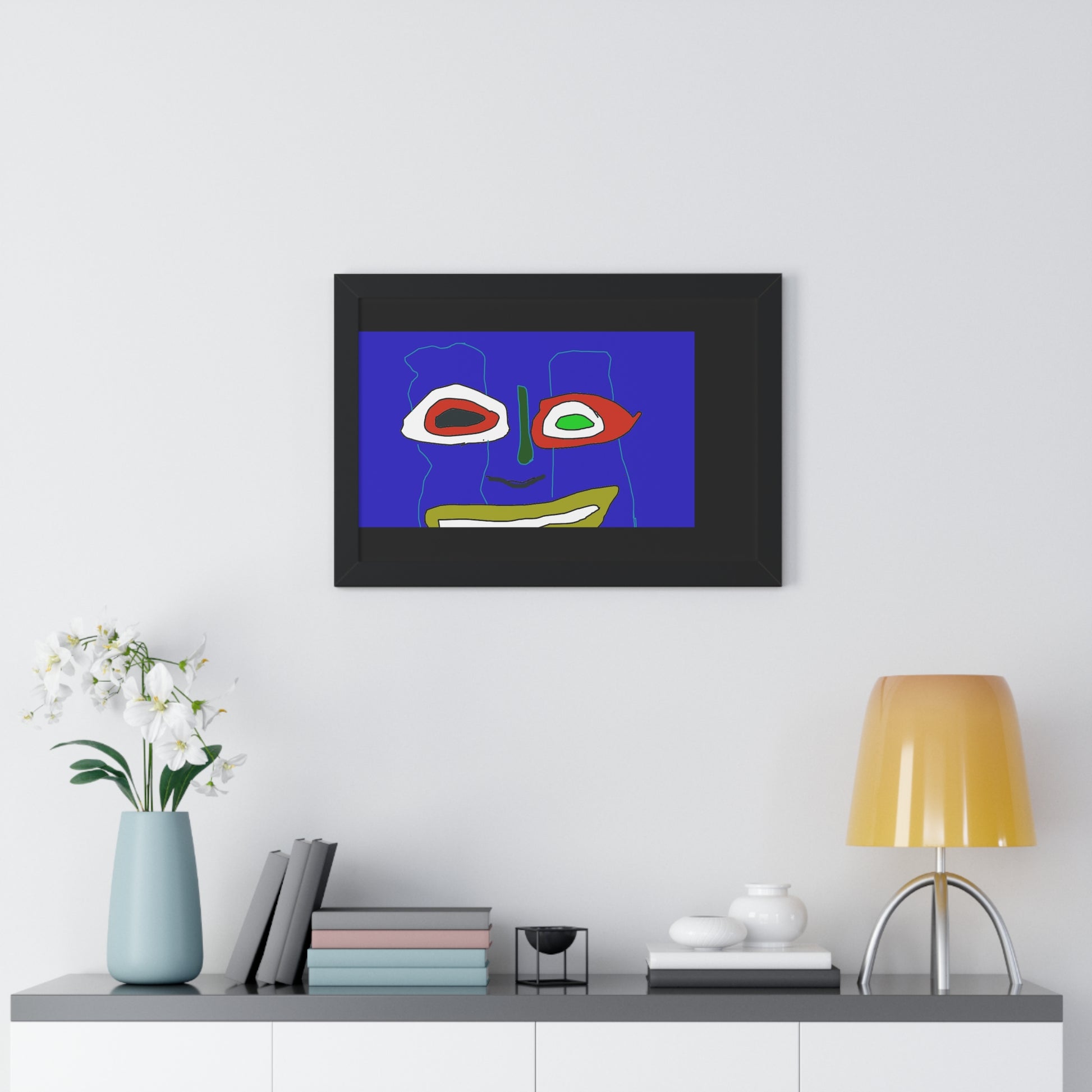 Vibrant Abstract Art Framed Poster - Modern Wall Decor for Home and Office - fizzle