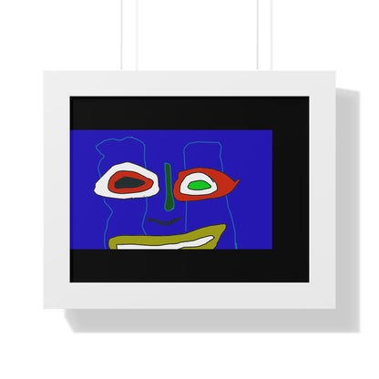 Vibrant Abstract Art Framed Poster - Modern Wall Decor for Home and Office - fizzle