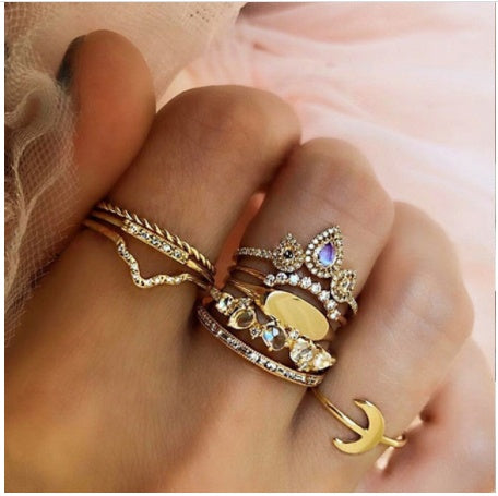 Diamond set ring jewelry