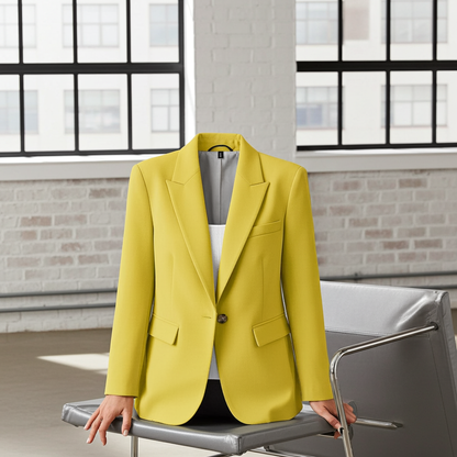Fashion Casual Women Blazer Long-sleeved Solid Color Casual Cardigan Small Suit Jacket For Women