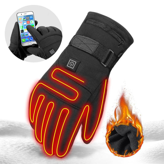 Winter Electric Heated Gloves Motorcycle Touch Screen Gloves - fizzle