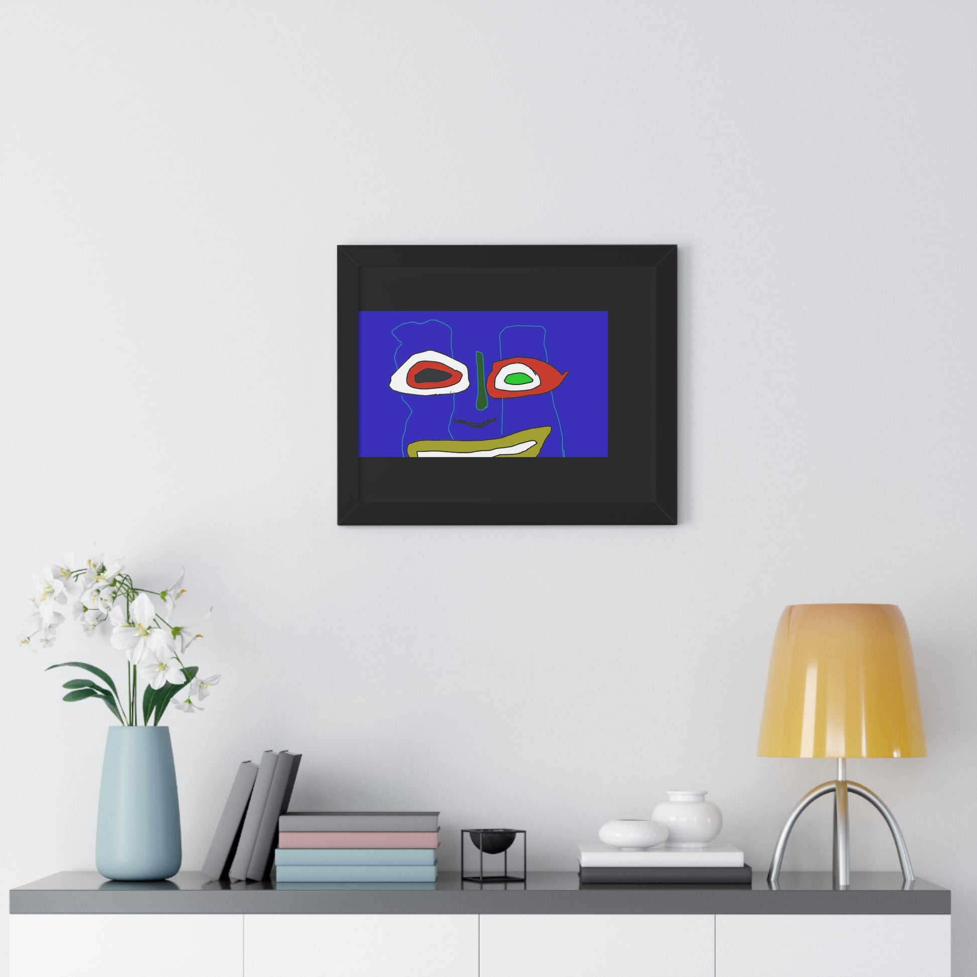 Vibrant Abstract Art Framed Poster - Modern Wall Decor for Home and Office - fizzle