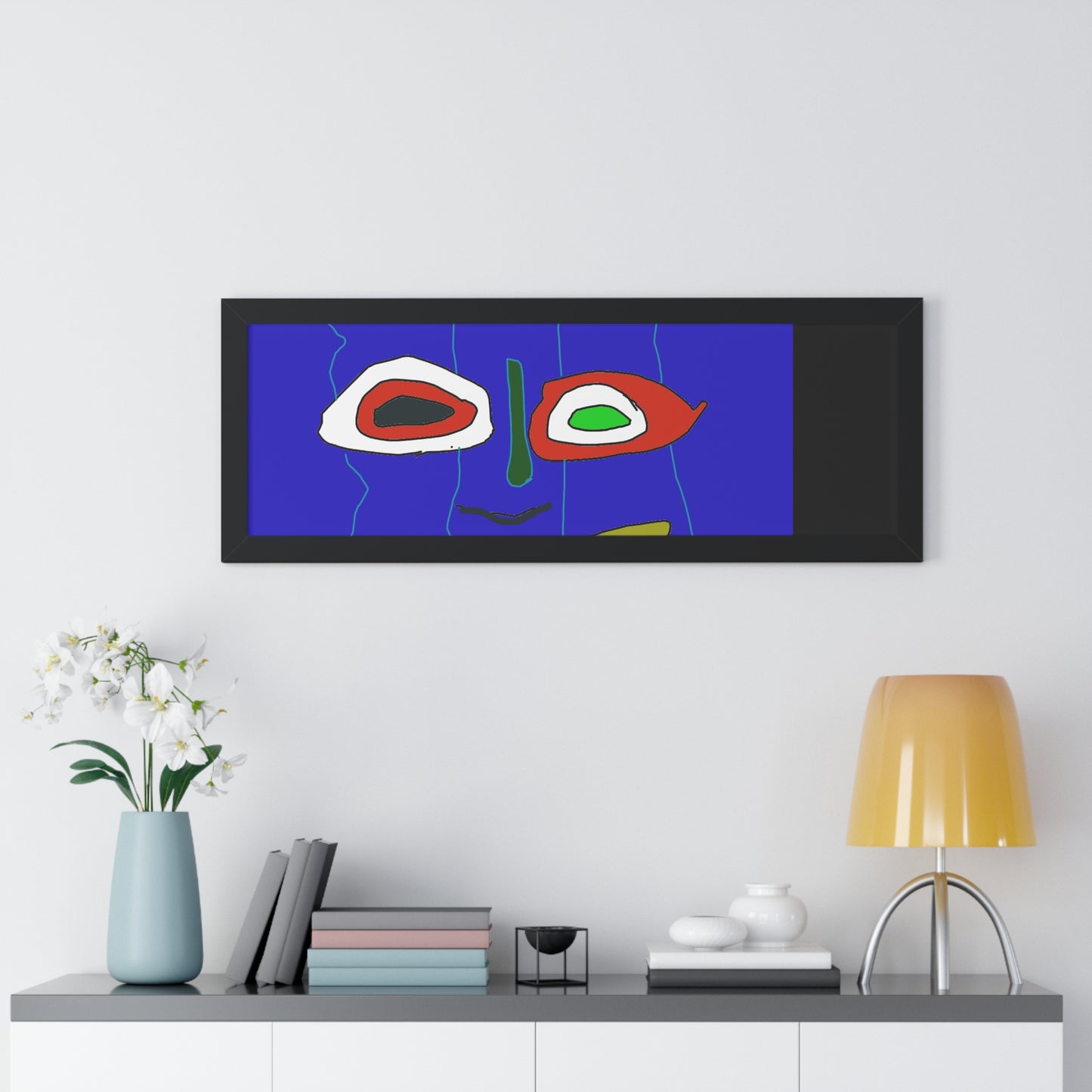 Vibrant Abstract Art Framed Poster - Modern Wall Decor for Home and Office - fizzle