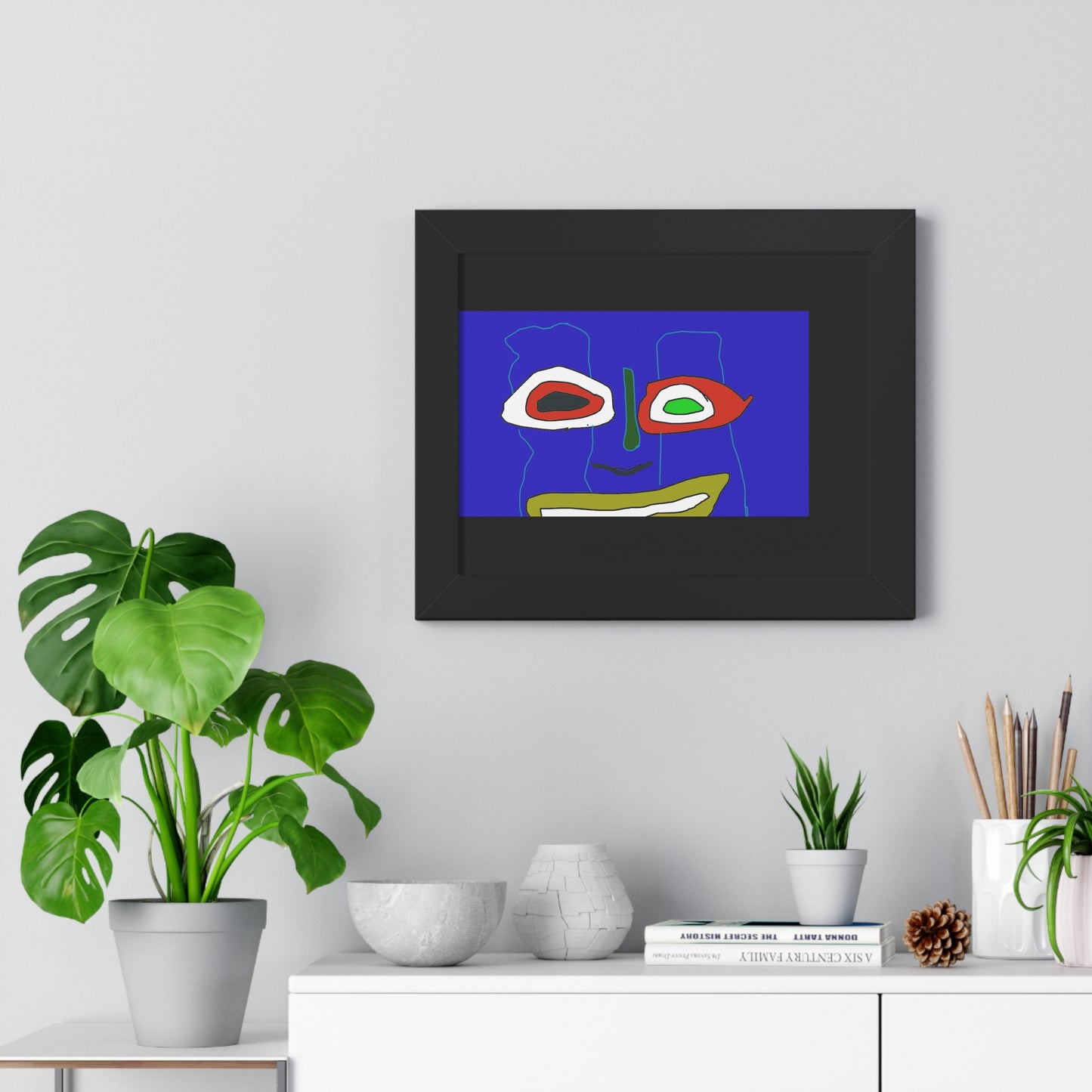 Vibrant Abstract Art Framed Poster - Modern Wall Decor for Home and Office - fizzle