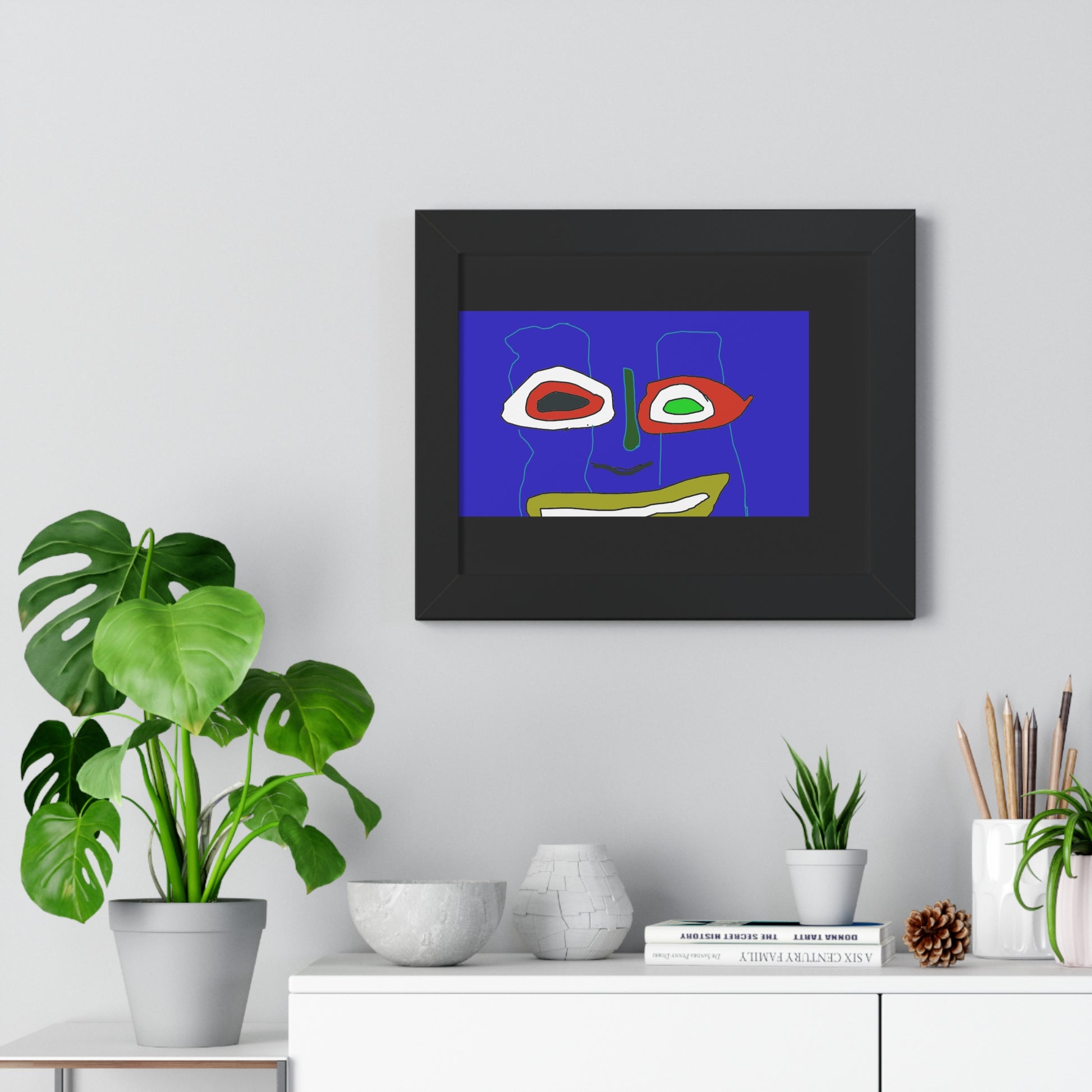 Vibrant Abstract Art Framed Poster - Modern Wall Decor for Home and Office - fizzle