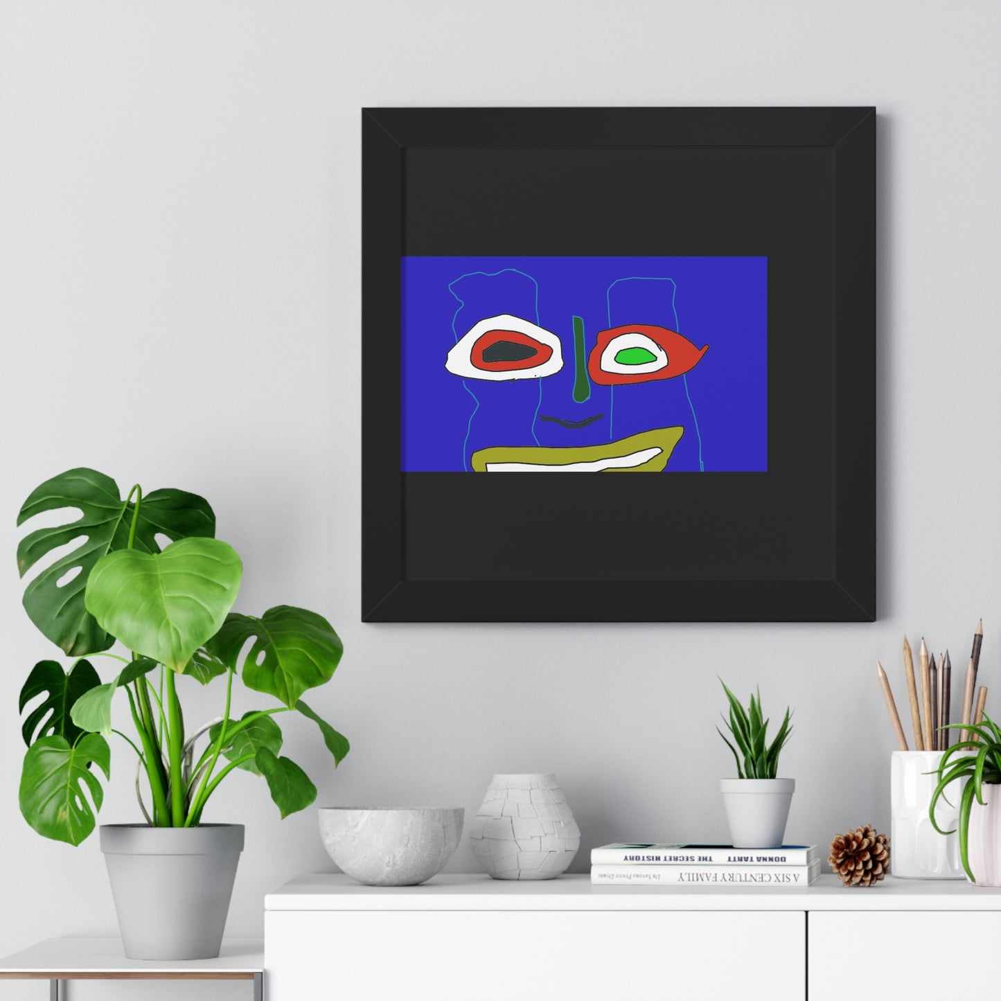 Vibrant Abstract Art Framed Poster - Modern Wall Decor for Home and Office - fizzle