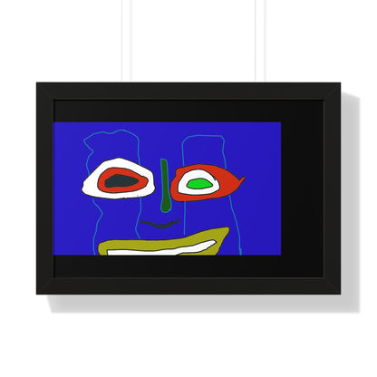 Vibrant Abstract Art Framed Poster - Modern Wall Decor for Home and Office - fizzle