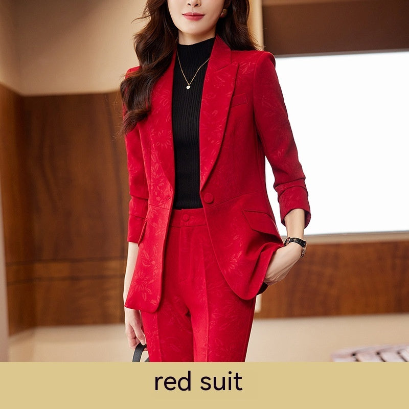 Suit Female Business Wear Host Formal Work Suit - fizzle