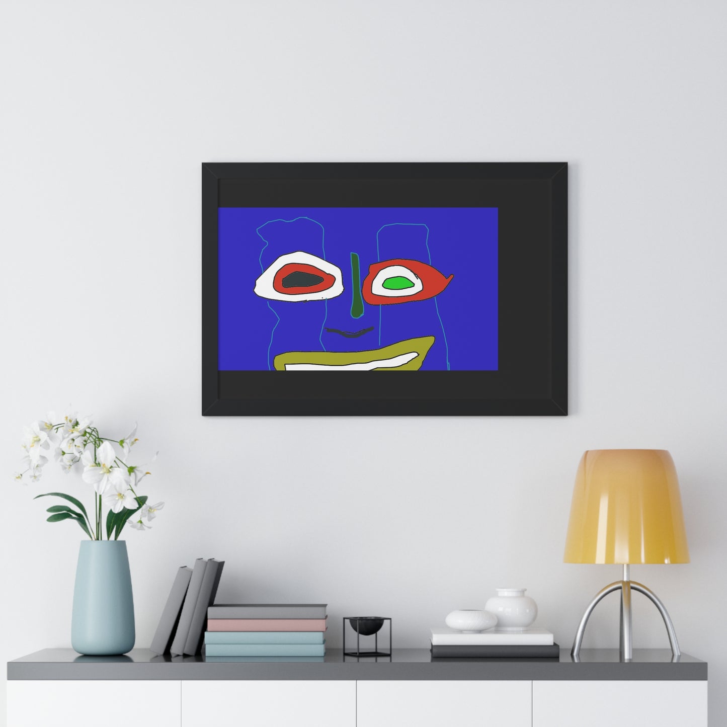 Vibrant Abstract Art Framed Poster - Modern Wall Decor for Home and Office - fizzle