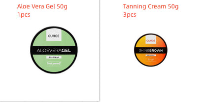 Intensive Tanning Luxe Gel Body Tanning Cream After Sun Repair Combination Aloe Vera Gel Wheat Complexion Beach Bronzer Summer Gadgets - fizzle