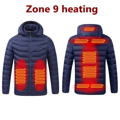 Winter Smart Heating Cotton USB Charging Heating Cotton Men's Jacket - fizzle