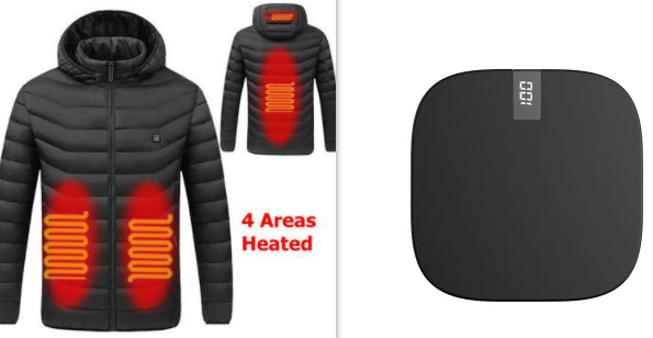 Winter Smart Heating Cotton USB Charging Heating Cotton Men's Jacket - fizzle