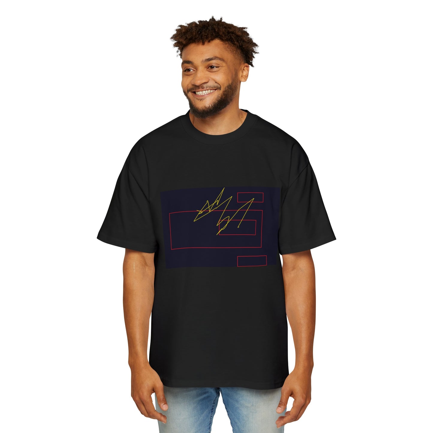 Men's Heavy Oversized Tee - fizzle