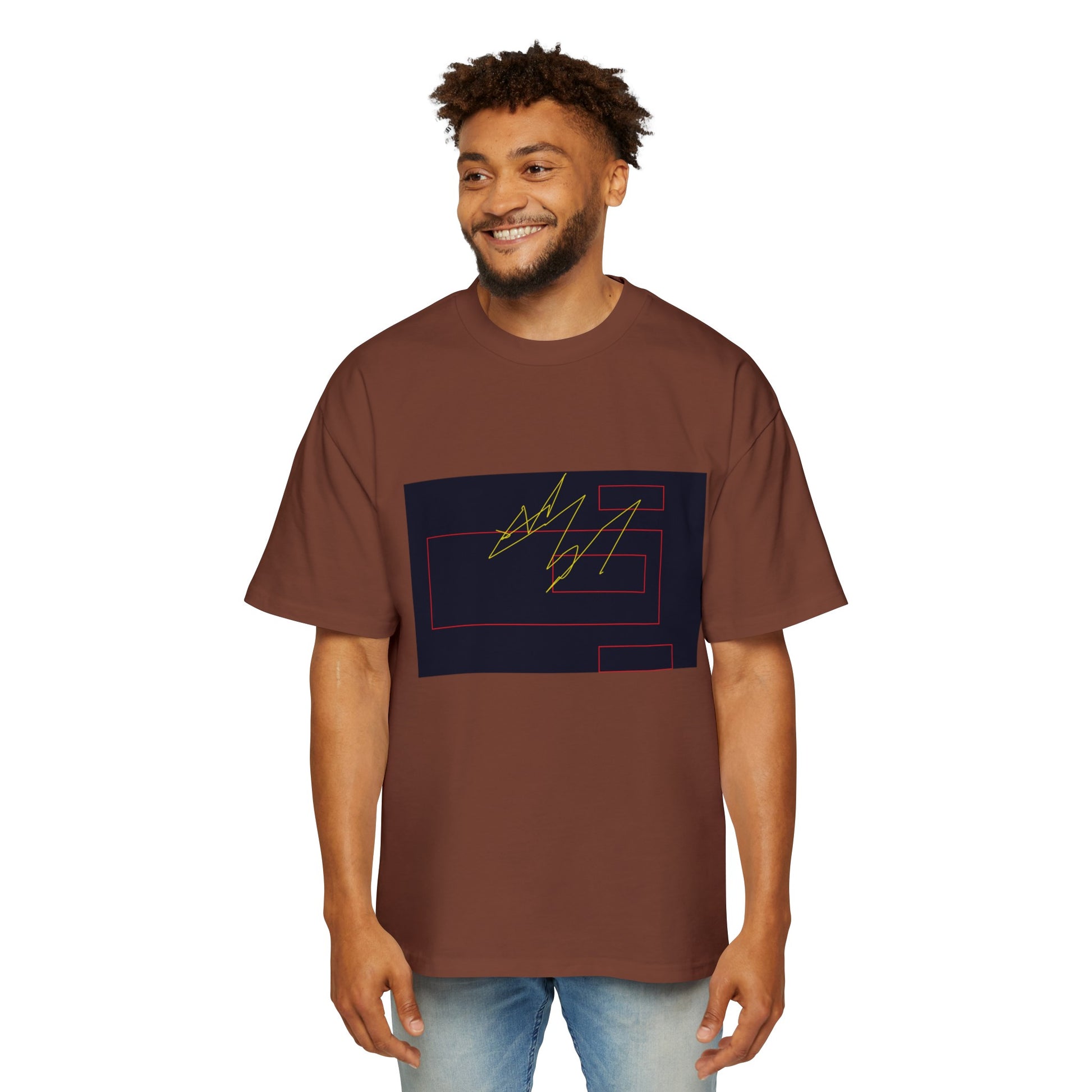 Men's Heavy Oversized Tee - fizzle