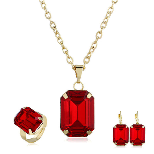 Bridal jewelry European and American jewelry set - fizzle