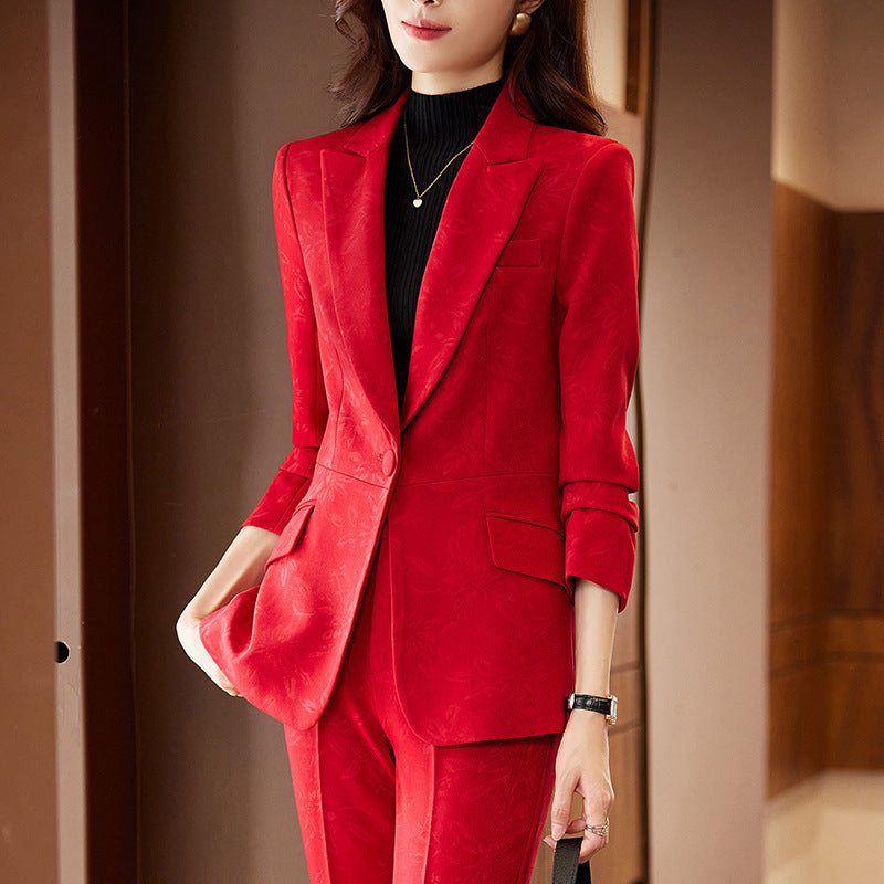 Suit Female Business Wear Host Formal Work Suit - fizzle