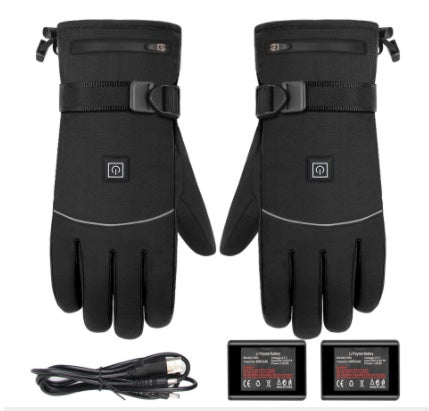 Winter Electric Heated Gloves Motorcycle Touch Screen Gloves - fizzle